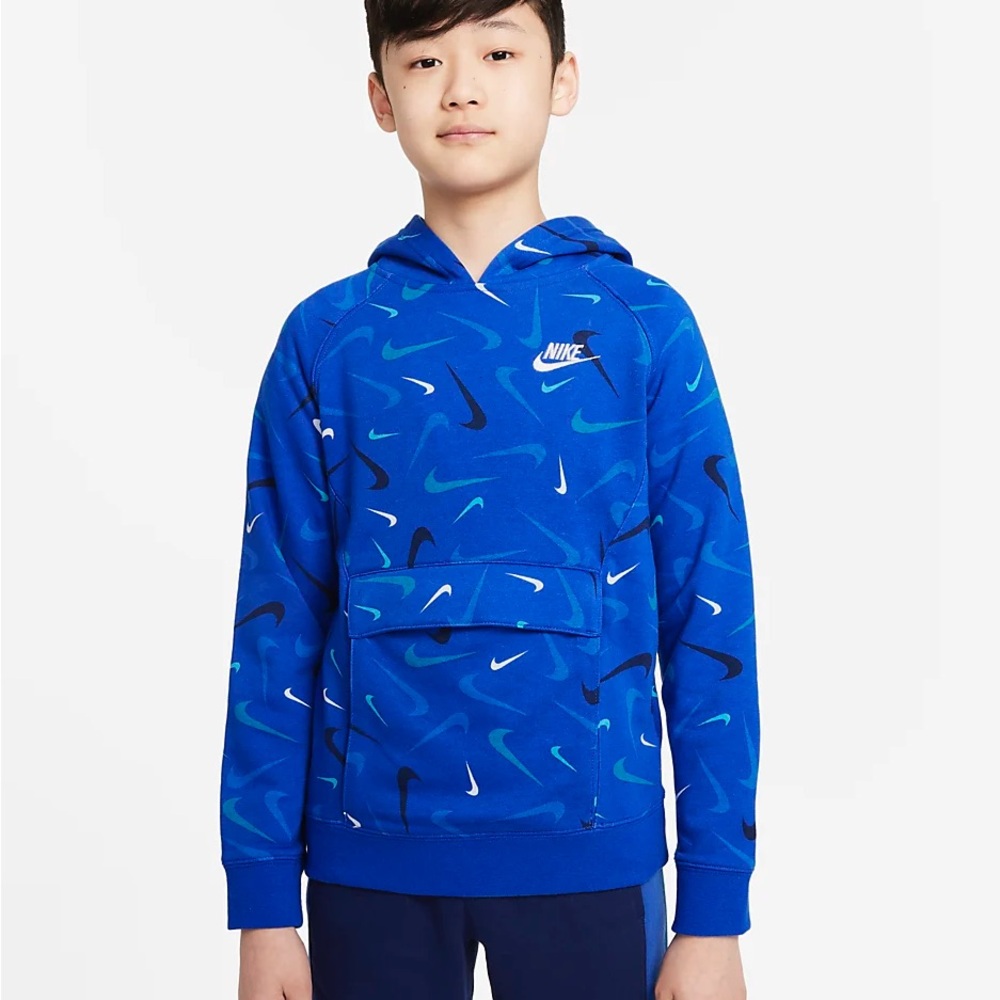 Nike Blue Hooded Sweatshirt